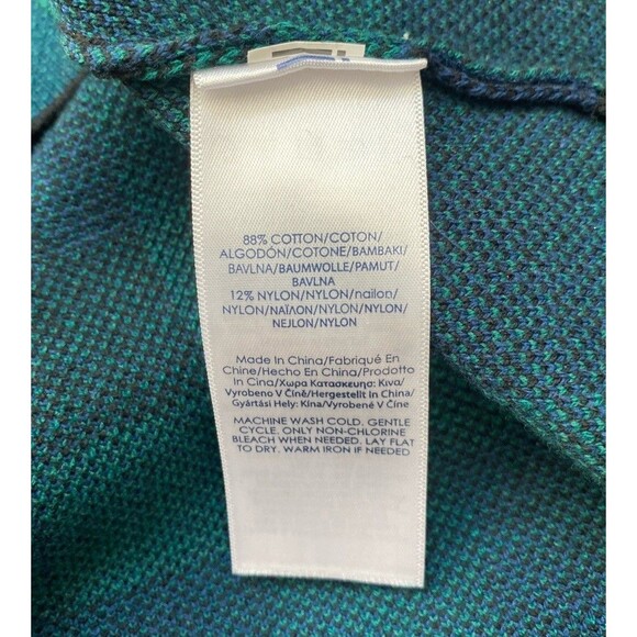 Chaps NWT Tartan Plaid Knit Pencil Straight Skirt Size Medium Preppy Academia - Picture 6 of 9